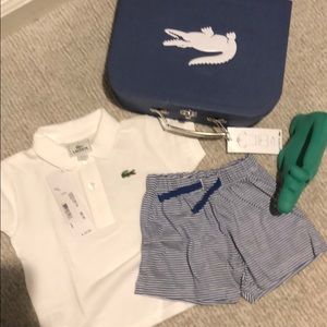 NWT-Lacoste Baby Polo Shirt and Short Set